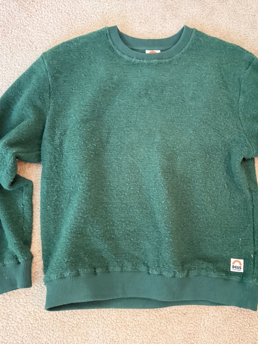Deus Ex Machina, Textured Fleece Sweatshirt, Men's Large